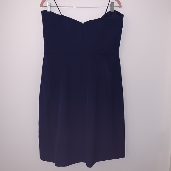 Beautiful strapless navy blue Sam Edelman dress. - Picture 2 of 4